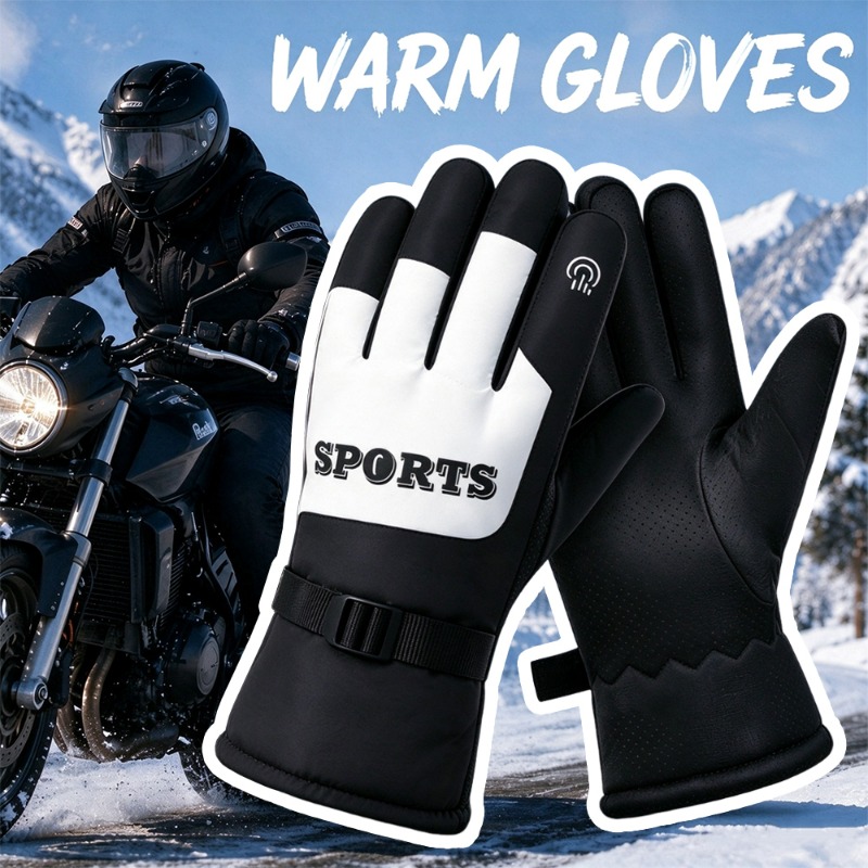 Ski Glove Waterproof - 겨울용 오토바이 장갑, 방수 기능, 보온