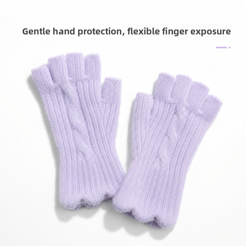 여성용 따뜻한 니트 알파카 울 장갑 5손가락 니트 겨울 - Wool Glove Lined 리뷰 및 가격