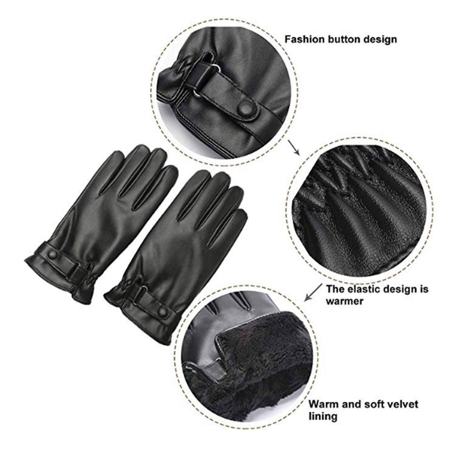 남성용 겨울 장갑 운전용 러닝용 오토바이용 터치스크린  - Leather Driving Glove 리뷰 및 가격