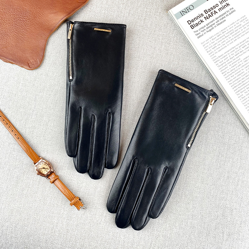 여성 패션 슬림핏 탑 레이어 양가죽 가죽 장갑 양털 안 - Leather Driving Glove 리뷰 및 가격