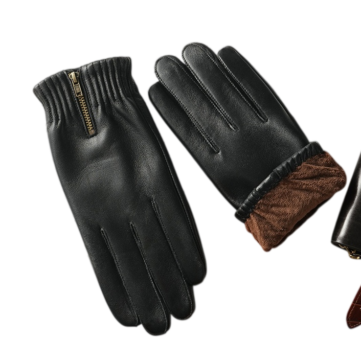 겨울용 두꺼운 따뜻한 레트로 스타일 장갑, 검은색 천연 - Leather Driving Glove 리뷰 및 가격