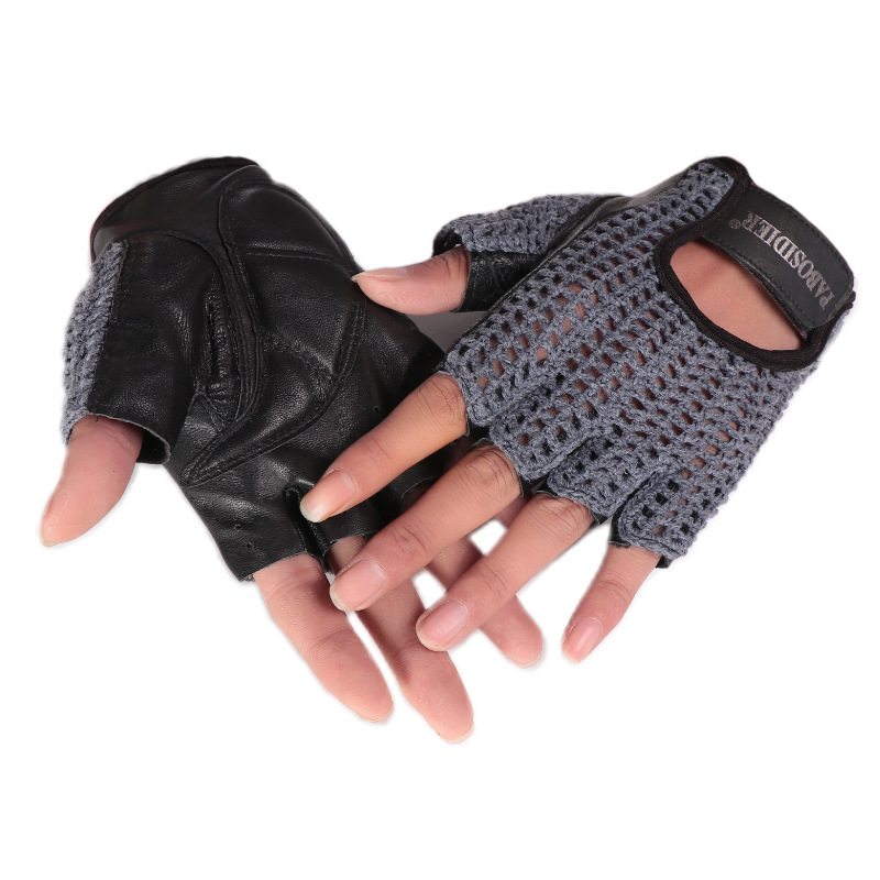 유니섹스 여름 반장갑 레트로 소가죽 장갑 빈티지 바이커 - Leather Driving Glove 리뷰 및 가격