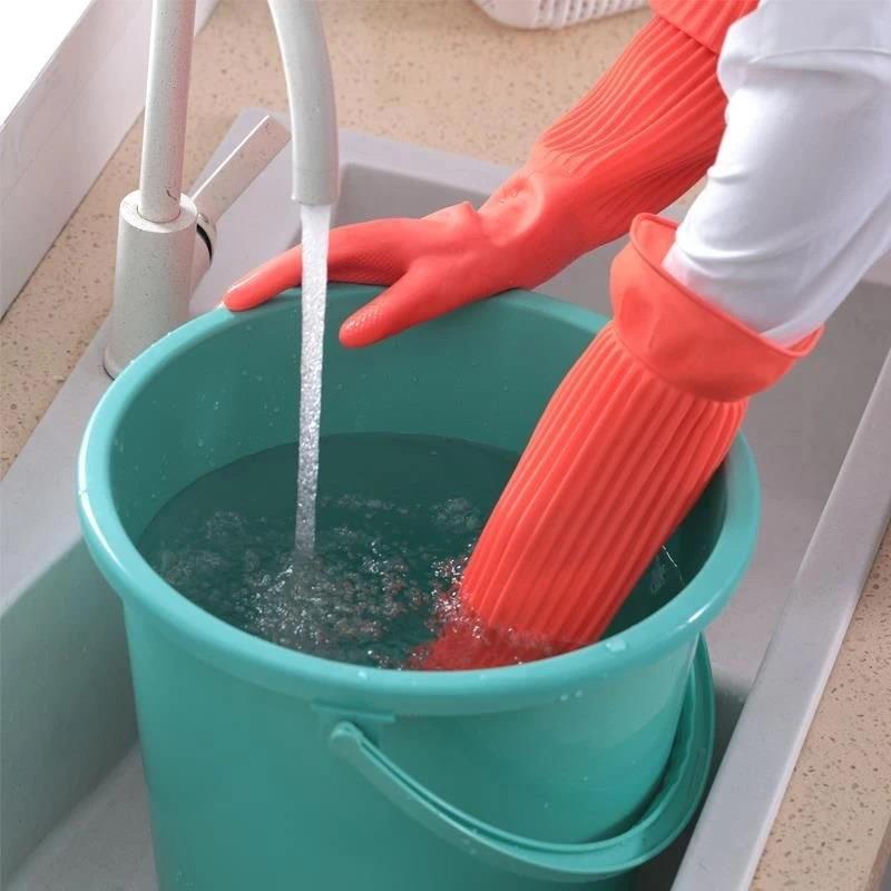 긴 재사용 가능한 고무 설거지 장갑 미끄럼 방지 가정용 - Dish Glove Rubber 리뷰 및 가격