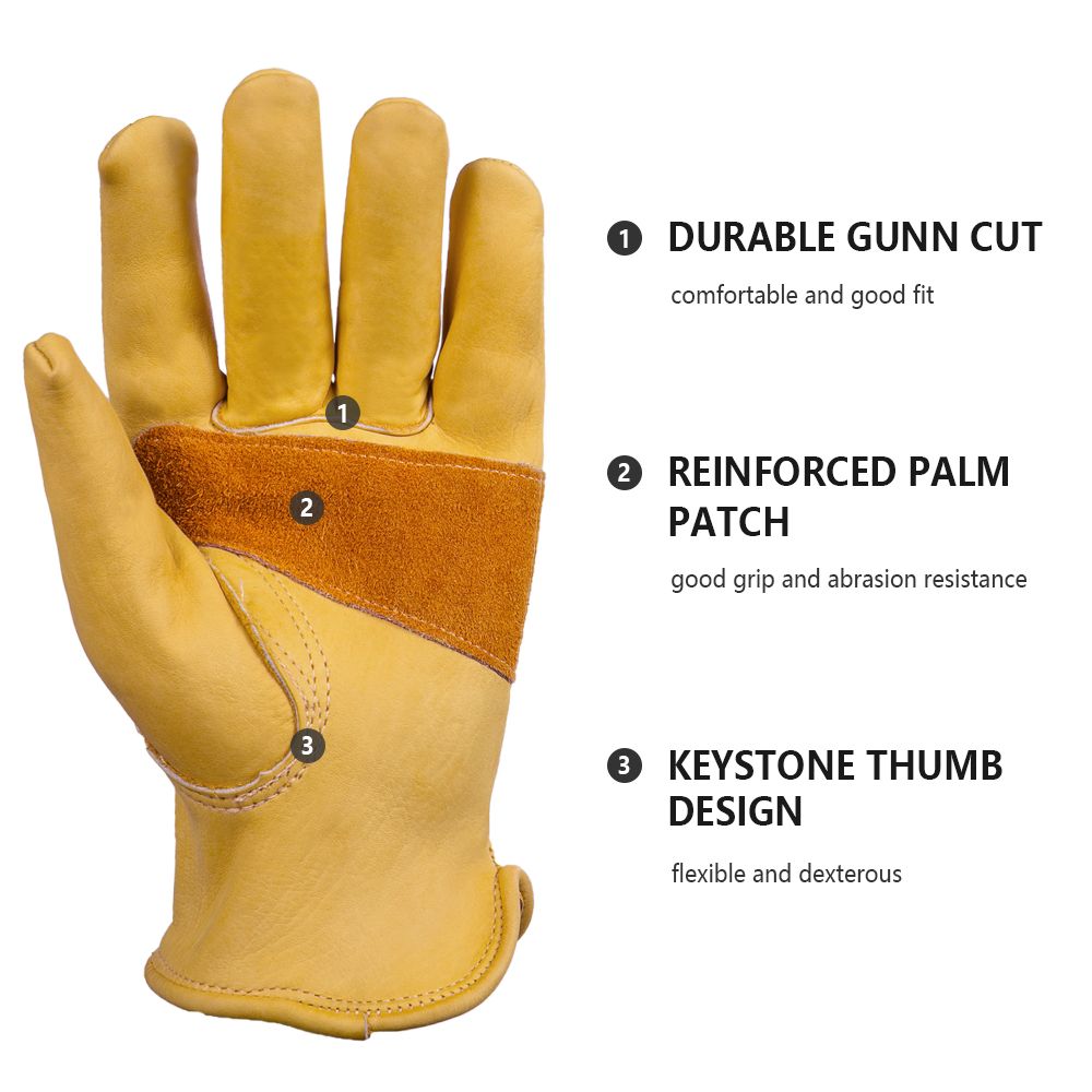 1켤레, 가죽 작업용 장갑, 소가죽, 용접용, 안전 보 - Leather Driving Glove 리뷰 및 가격